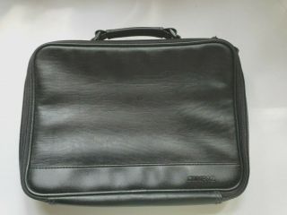 Vintage Compaq Faux Leather Laptop Carrying Case 13 X 9 X 2