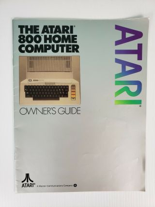 Atari 800 Personal Home Computer Owner 
