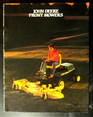 Vintage 1987 Brochure John Deere Front Mowers