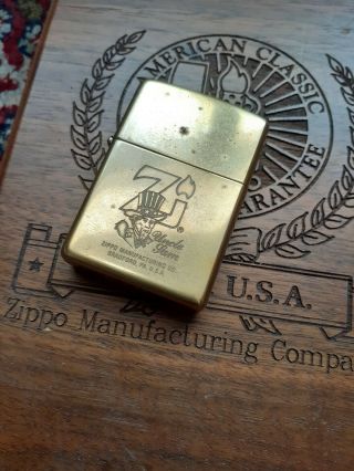 Very Rare 1994 Zippo Solid Brass Uncle Sam Lighter