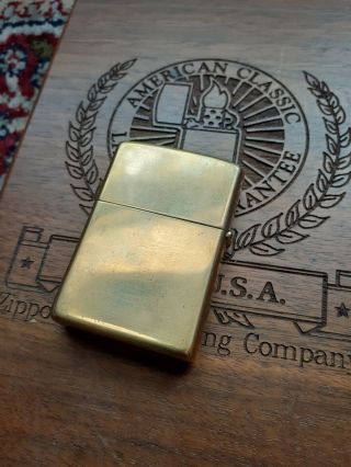 Very rare 1994 Zippo Solid Brass Uncle Sam lighter 2