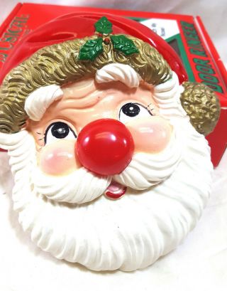 Vintage Santa Claus Musical Door Ringer Battery Operated w/ Box & 3