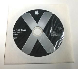 Vintage Mac Os X Tiger Install Dvd 10.  4.  6