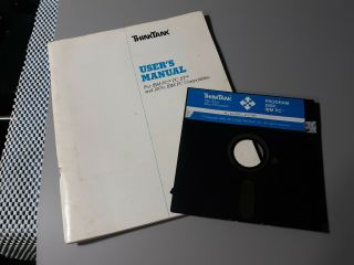 Rare Living Videotext 1985 Thinktank For Ibm Pc,  Pc Xt & Ibm Comp.  5.  25 " Disk