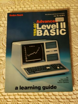 Trs - 80 Advanced Level Ll Basic A Learning Guide Cat.  No.  62 - 2072 - See Photos