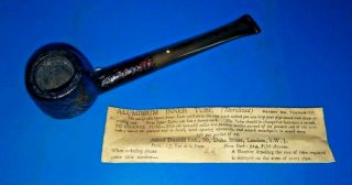Smoking Pipe Dunhill Shell Briar 1966 And Rare Inner Tube Estate Pipe Vgc