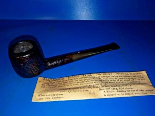 Smoking Pipe DUNHILL Shell Briar 1966 and Rare Inner Tube Estate Pipe VGC 2