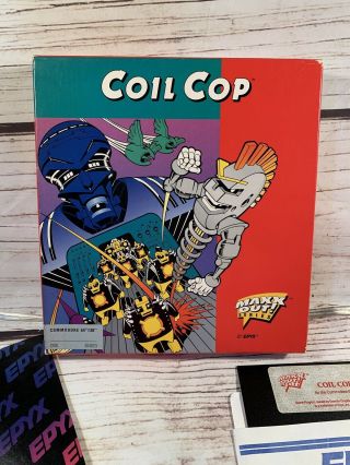 Coil Cop Commodore 64,  Vintage Commodore Disk,  Complete,