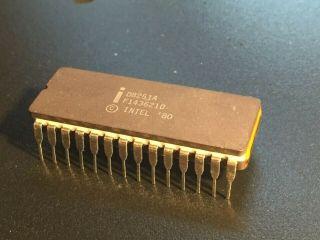 Vintage Intel D8251a Usart In Ceramic Dip: