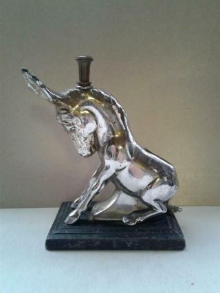 Vintage Amw Art Metal Ronson Sitting Donkey Striker Lighter