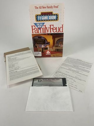 The Family Feud - Official Tv Game Show - Ibm Pc Dos - 5.  25 Media