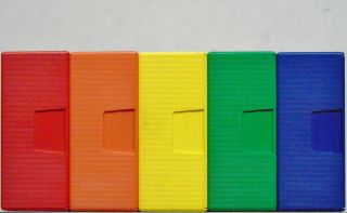 5 Plastic Storage Cases For 3.  5 " Floppy Disks : Each Case Holds 10 - 12 Disks