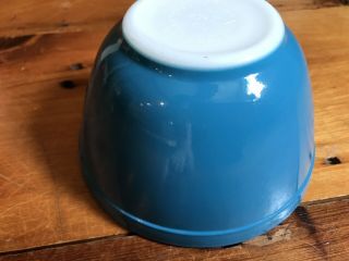 Vintage Pyrex Primary Blue Mixing Nesting Bowl 401 Made In The Usa