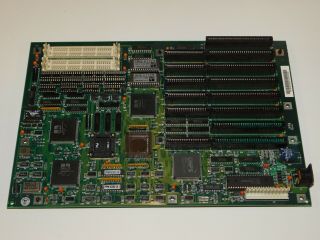 Vtg 1988 Datatech 386 Desktop Computer Pc Mother Board Intel I386 Sx Cpu Chip