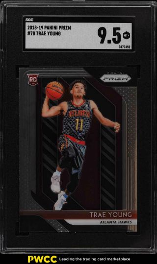 2018 Panini Prizm Trae Young Rookie Rc 78 Sgc 9.  5,