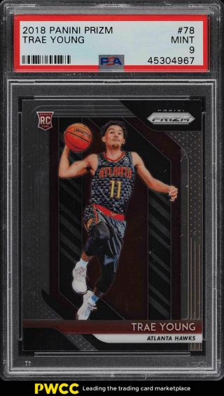 2018 Panini Prizm Trae Young Rookie Rc 78 Psa 9