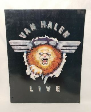 Vintage Van Halen Concert Program 1982 Live Tour