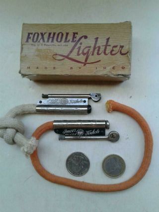 Vintage Ww2 Military Wick Trench Imco Foxhole Lighter Mib