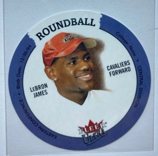 Lebron James 2003 - 04 Fleer Ultra Roundball Disc 31 Rookie