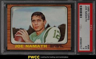 1966 Topps Football Joe Namath 96 Psa 5 Ex