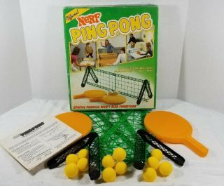 Nerf Ping Pong Vintage Complete,  Extra Balls