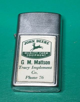 Vintage John Deere Lighter Circa 1950 To 1956 Tracy Implement Mn Phone 76