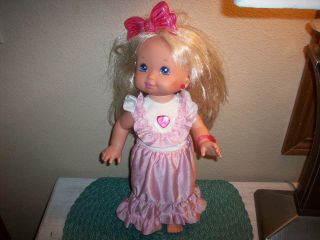 Mattel Vintage 1988 15 " Pj Sparkles Lights Up - Blonde Hair Pink Dress