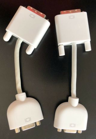 2 Apple Vga Female To Dvi - I Male Converter Cable Monitor Adapter