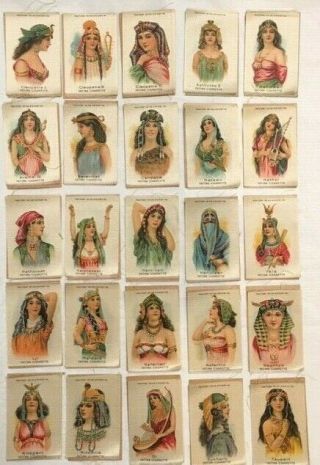 Antique Fatima Cigarettes 25 Egyptian Queen Tobacco Silks - Fac.  25,  2nd Dist Va