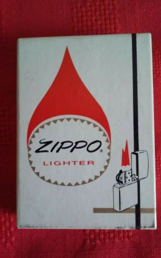 Vintage 1950 - 1957 Zippo Pat.  2517191 Lighter Box And Paperwork