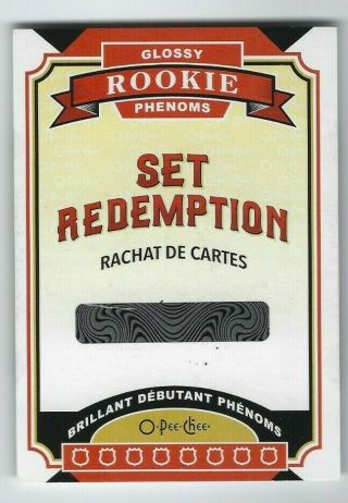 2020 - 21 O - Pee - Chee Glossy Rooke Phenoms Redemption Card Grr - 1