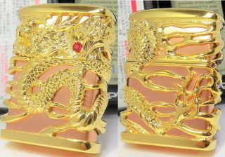 Zippo Dragon Tenryu Sky Full Metal Jacket Gold Copper 2015 Mib Rare 78010845
