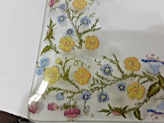 Vintage Serving Platter Plate Dorothy Thorpe WildFlowers/Floral Harves RARE 2