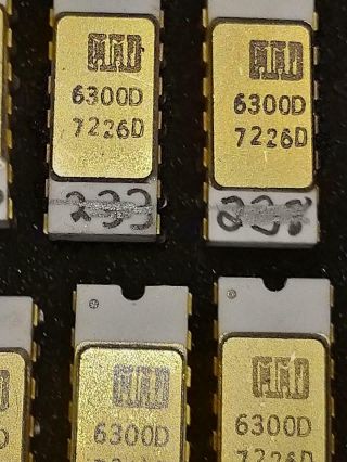 Vintage Gold Top Mmi 6300 1k Shottky Prom Memory Chip - Collectors Ic - Pulls