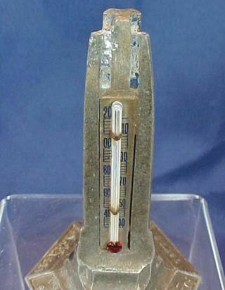 Vintage Metal Havoline Thermometer Tower Century of Progress 1933 Chicago 3
