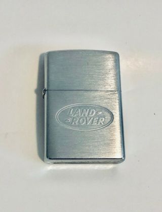 Zippo Lighter Land Rover Vintage 1999 Brushed Chrome
