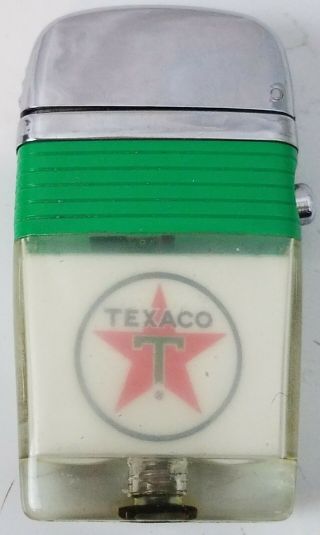 Texaco Scripto Vu Lighter Gas Oil Sign 1960s Advertising Rare