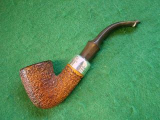 Vintage Petersons Smoking Pipe With Sterling Silver Ferrule,  Dublin Marked