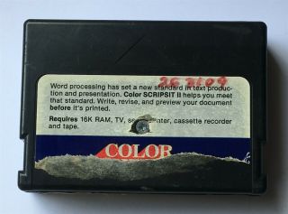 Tandy Trs - 80/coco - Color Scripsit Ii 2 - Cartridge Only