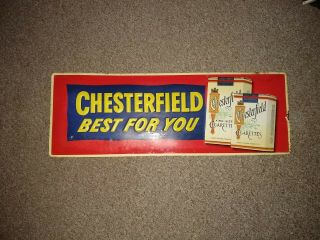 Buy Chesterfield Cigarettes Here Vintage Tobacco Sign Memorabilia Metal