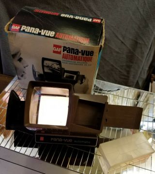 Vintage Gaf Pana - Vue Automatic Lighted 2x2 Slide Viewer Box
