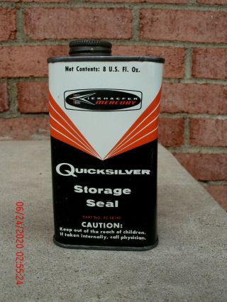 Vintage Kiekhaefer Mercury Quicksilver Outboard Storage Seal Oil Can - 1950 