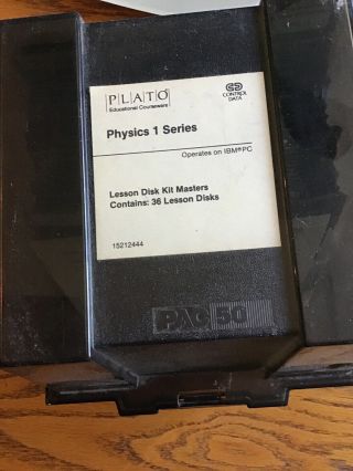 Control Data Plato Educational Software - Physics,  Ibm Dos 3.  1 / 5.  25 Disks