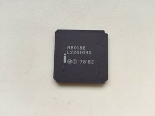 80186,  Intel R80186,  R80186,  Vintage Cpu,  Gold