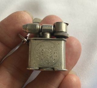 Rare Vintage Miniature ORMEX Sterling Silver Lift Arm Lighter Keychain 3