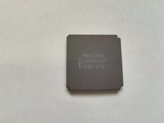 80186,  Intel R80c186,  R80186,  Vintage Cpu,  Gold,