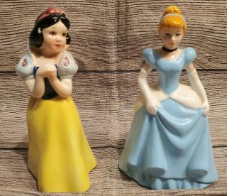 Old Vintage Walt Disney Productions Japan 5.  25 " Inches Snow White And Cinderella