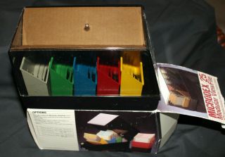 Brand Srw Microdex 25 3½ " Floppy Disc Storage Case Colors