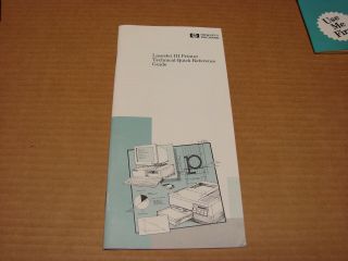 Hp Laserjet Iii Printer Technical Quick Reference Guide E0390