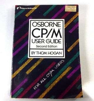 Book: Osborne Cp/m User Guide 2nd Edition And 286 Pages.